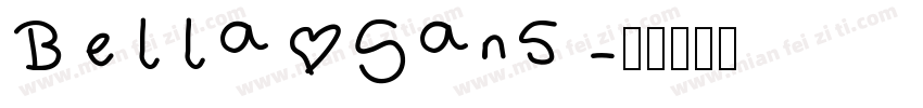 Bella Sans字体转换
